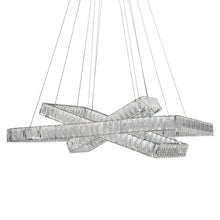 Load image into Gallery viewer, 3 Light Crystal LED Dimmable Chandelier - Silver / Clear