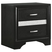 Load image into Gallery viewer, Transitional 2 Drawer Nightstand With Hidden Jewelry Tray
