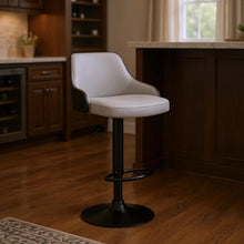 Load image into Gallery viewer, 41" Swivel Adjustable Height Bar Chair - Gray / Black