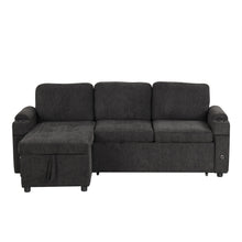 Load image into Gallery viewer, Convertible L Shaped Sofa Couch With Storage, Cup Holders, USB Ports