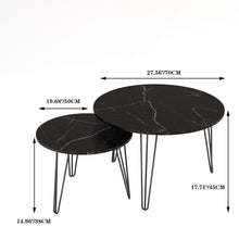 Load image into Gallery viewer, Round Nesting Coffee Table For Living Room (Set of 2)