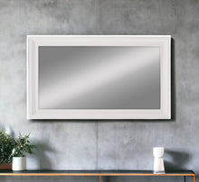 Load image into Gallery viewer, 28" Rectangle Wall Mounted Full Length Hanging Mirror - White