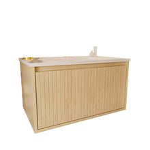 Load image into Gallery viewer, Wall Mounted Floating Bathroom Vanity With Sink And Drawers