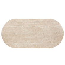 Load image into Gallery viewer, Leonardo - Dining Table - Travertine Top & Dark Oak