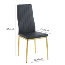 Load image into Gallery viewer, Dining Chair (Set of 4) - Golden Black