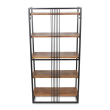 Load image into Gallery viewer, Five Tier Etagere Bookcase - Brown