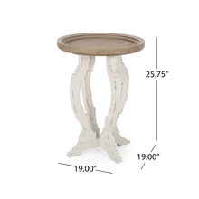 Load image into Gallery viewer, French Country Style Accent Table With Hourglass Design