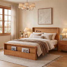 Load image into Gallery viewer, Bed Frame With Dual Open Storage Headboard And Footboard