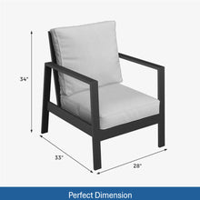 Load image into Gallery viewer, Modern 5 Seat Outdoor Patio Furniture Set With Coffee Table