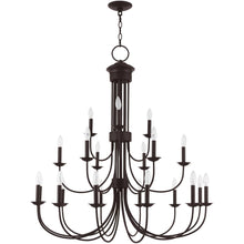 Load image into Gallery viewer, 44" Multi Light Dimmable Chandelier With Shades - Bronze