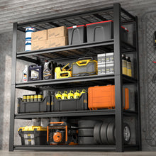 Load image into Gallery viewer, Garage Storage Rack, 5 Layer Adjustable Shelving Unit For Warehouse - Black