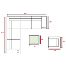 Load image into Gallery viewer, Wicker Seating Group Set With Table And Cushions