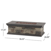 Load image into Gallery viewer, Fire Pit With Lightweight Concrete And Steel Frame