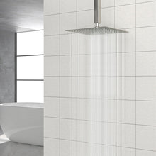 Load image into Gallery viewer, Modern 10" Square Rainfall Shower Head & Stainless Steel Wall Or Ceiling Mount Luxury Spa Shower Panel