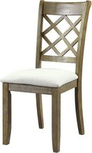 Load image into Gallery viewer, Upholstered Linen Cross Back Dining Side Chairs (Set of 2) - Beige