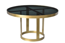 Load image into Gallery viewer, Round Modern Coffee Table - Black And Gold