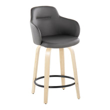 Load image into Gallery viewer, Boyne - Contemporary Fixed Height Counter Stool With Swivel (Set of 2) Round Footrest