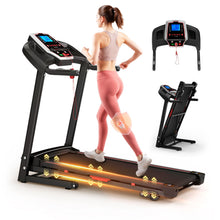 Load image into Gallery viewer, Folding Treadmills For Home - 3.5Hp Portable Foldable With Incline, Electric Treadmill For Running Walking Jogging Exercise With 12 Preset Programs, Indoor Workout Training Space Save Apartment, App - Black