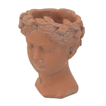 Load image into Gallery viewer, D6X9" Visage Head Bust Planter - Brown