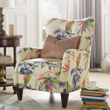 Load image into Gallery viewer, Paradise - Upholstered Arm Chair Floral Printed On Cotton - Off-White