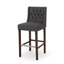 Load image into Gallery viewer, Solstara - Upholstered Dining Barstool With Button Tufted And Wing Back