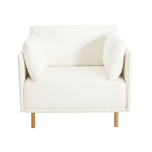 Load image into Gallery viewer, Modern Upholstered Accent Chair With Soft Cushions, Sleek Armrest Design