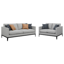 Load image into Gallery viewer, Montauk - 2 Piece Arms Living Room Set With Upholstered Seating - Light Gray