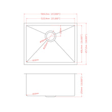 Load image into Gallery viewer, Undermount Steel Kitchen Sink, Deep Single Bowl Basin