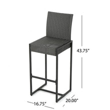 Load image into Gallery viewer, Outdoor Barstool With Hand Crafted Details (Set of 2)
