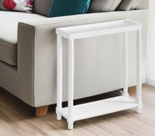 Load image into Gallery viewer, Wood Rectangular End Tables With Shelf (Set of 2) - White