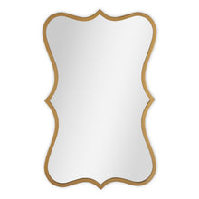 Load image into Gallery viewer, 32" Antiqued Metal Scalloped Accent Mirror - Bronze