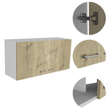 Load image into Gallery viewer, Standard Accent Cabinet With One Shelf - White And Light Oak