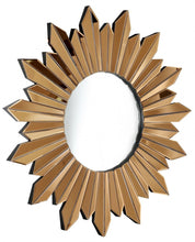 Load image into Gallery viewer, 39" Sunburst Glass Framed Accent Mirror - Gold