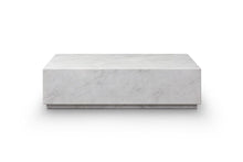 Load image into Gallery viewer, Genuine Marble Block Coffee Table (714513) - White