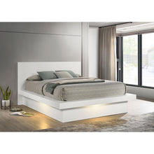 Load image into Gallery viewer, Tokyo - LED Panel Bed With Structured Headboard