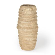 Load image into Gallery viewer, Mache Table Vase (729947) - Beige