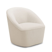 Load image into Gallery viewer, Anson - Swivel Chair With Soft Rounded Back - Off White