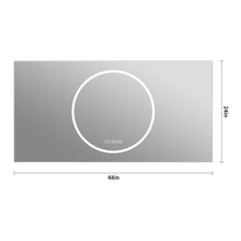 Load image into Gallery viewer, LED Vanity Mirror With Anti Fog & Dimmable Lights, Wall-Mounted - Antique Silver