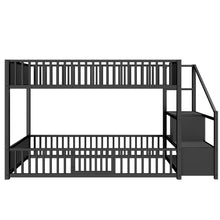 Load image into Gallery viewer, Bunk Bed With Storage Ladder, Compact Design