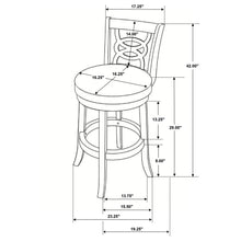Load image into Gallery viewer, Swivel Bar Stool (Set of 2) - Black