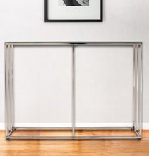 Load image into Gallery viewer, Glass Frame Console Table - Clear / Gold