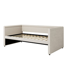 Load image into Gallery viewer, Modern Style Upholstered Daybed With Trundle For Guest Room, Small Bedroom