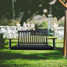 Load image into Gallery viewer, Front Porch Swing With Armrests For Outdoor Patio, Garden Yard, Backyard Or Sunroom
