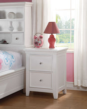 Load image into Gallery viewer, 27" Two Drawers Nightstand - White