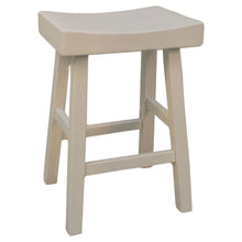 Load image into Gallery viewer, Backless Counter Height Bar Chair With Footrest 25" - Antiqued White