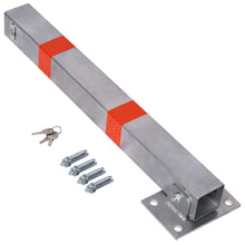 Load image into Gallery viewer, Square Parking Bollard Pole Barrier With Lock For Car Parking Protection And Home Garage Street Decor
