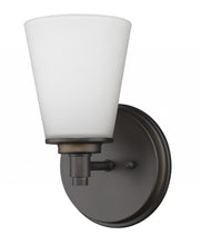 Load image into Gallery viewer, Wall Light With Frosted Glass Shade - Bronze