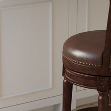 Load image into Gallery viewer, Swivel Barstool With High-Back