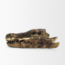 Load image into Gallery viewer, Dinosaur Tabletop Sculpture - Antiqued Brass