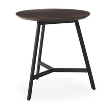 Load image into Gallery viewer, Solid Wood Metal Tray Table (605380) - Espresso / Black